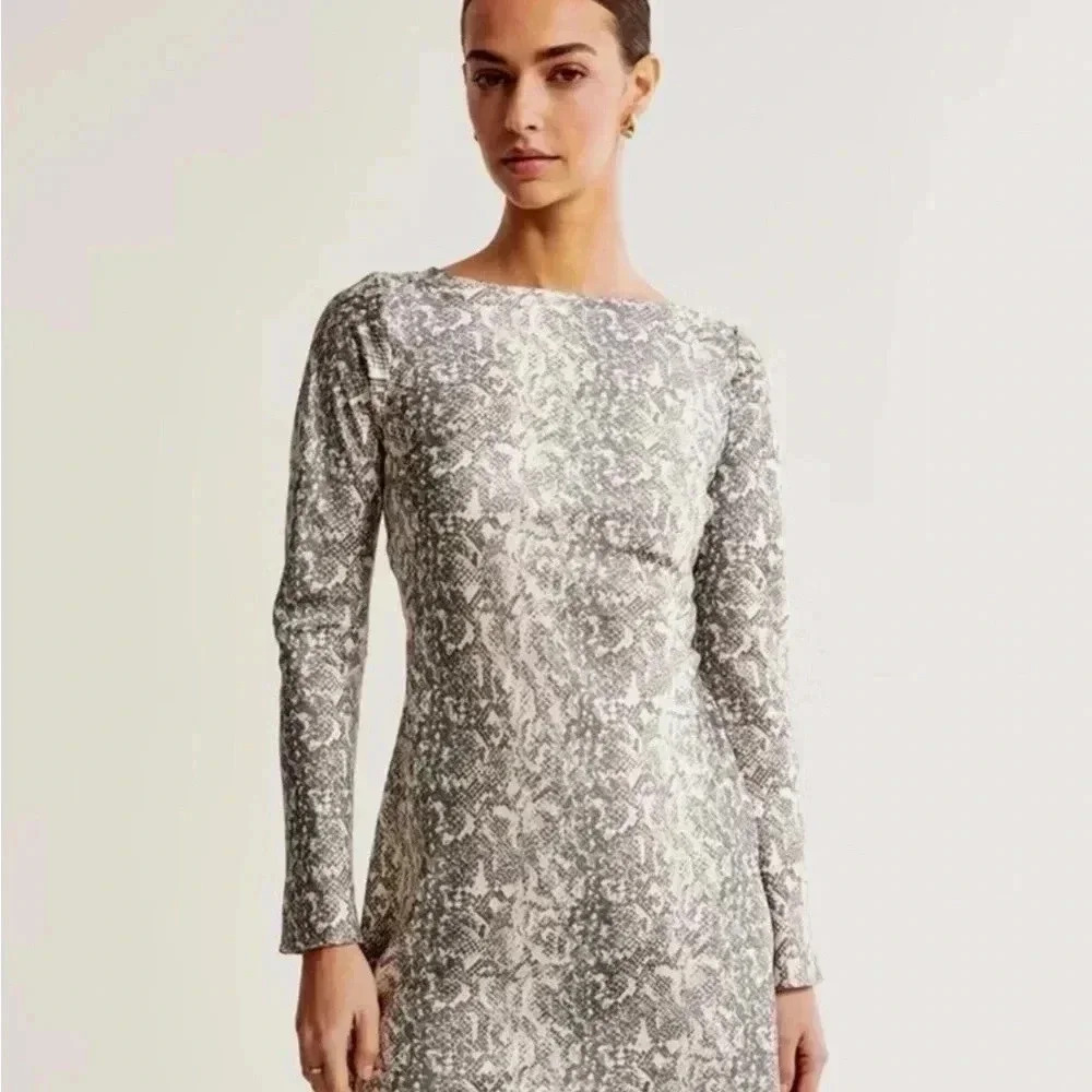 Abercrombie Snakeskin dress,backless,size PM Cocktail Wedding Guest Dress Mini